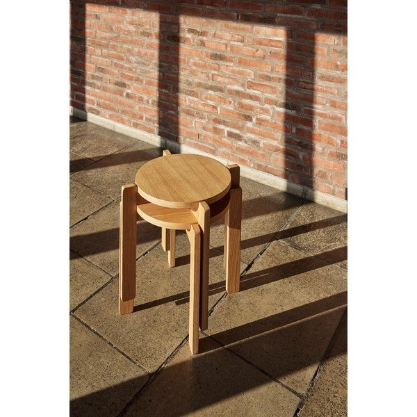 Tabure od hrastovog drveta Always - Hübsch-image-1