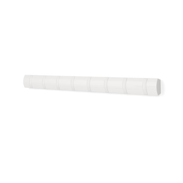 Mat bijela zidna vješalica od masivnog bora 81 cm Flip – Umbra