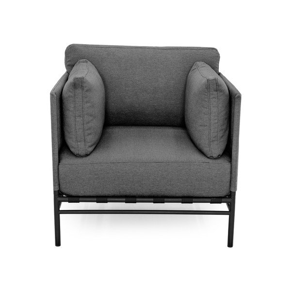 Tamno siva podstavljena vrtna fotelja Dandy – Sit Sit-image-2