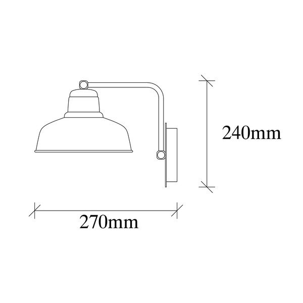 Crna zidna lampa Berceste – Opviq lights-image-4