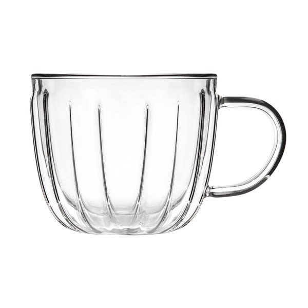 Staklene šalice u setu 2 kom za cappuccino 350 ml Tulip – Vialli Design-image-2