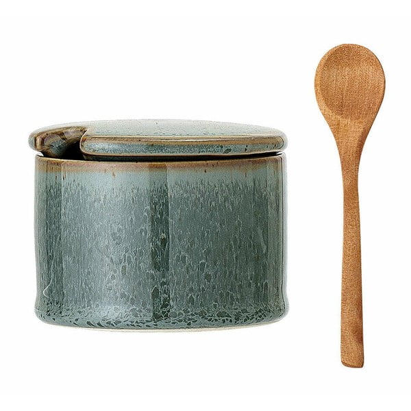 Zelena posuda od kamenine sa žlicom Bloomingville Pixie-image-2