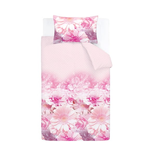 Ružičasta posteljina Catherine Lansfield Daisy Dreams, 135 x 200 cm