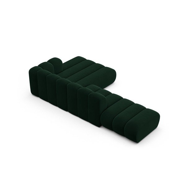 Tamno zelena kutna garnitura (s desnim kutom) Lupine – Micadoni Home-image-3