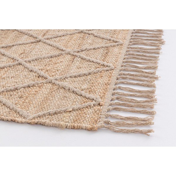 Ručno rađen juten tepih u prirodnoj boji 60x90 cm Shaila – Yes Everyday-image-2