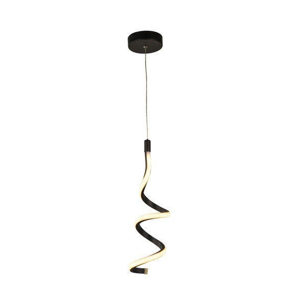 Crna metalna LED viseća svjetiljka ø 12 cm Hilton – Squid Lighting
