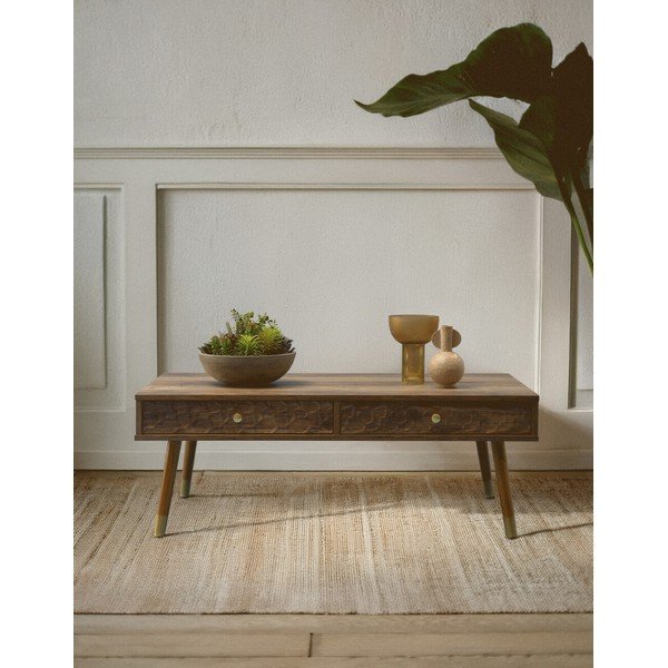 Stolić za kavu u tamnoj prirodnoj boji 59x110 cm Frida – Premier Housewares-image-1