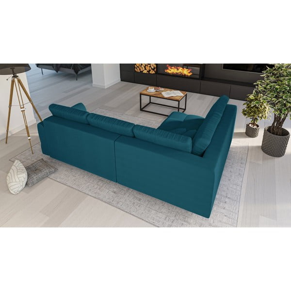 Tirkizna kutna garnitura (lijevi kut) Ariella - Ropez-image-3