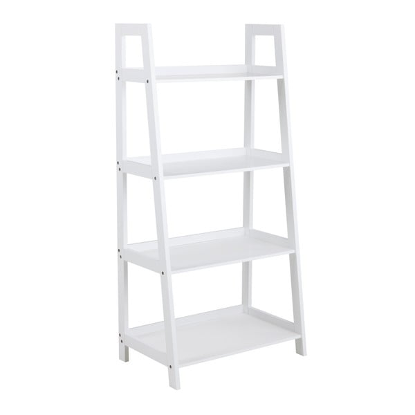 Bijeli stalak s 4 police i konstrukcije od bambusa Actona Wally-image-1