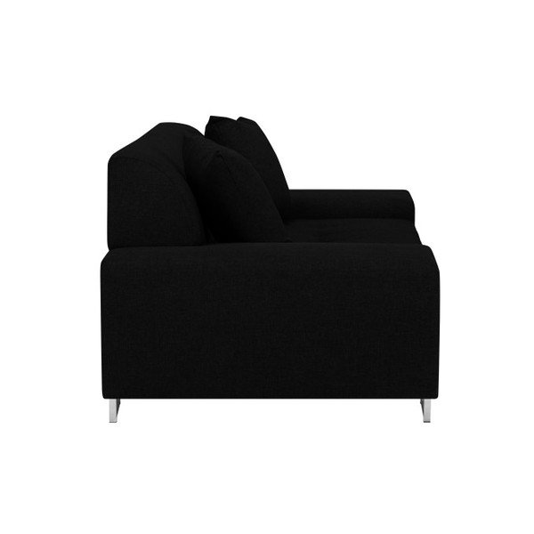 Crna garnitura na nogicama u srebrnoj Cosmopolitan Design Orlando, 220 cm-image-3