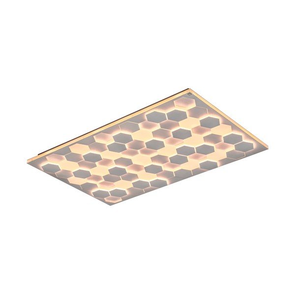 Bijela LED stropna svjetiljka s metalnim sjenilom 70x115 cm Cifavo – CINQUE-image-3
