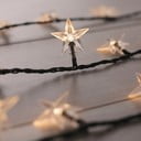 Tamno zelena LED svijetleća girlanda DecoKing Star, 100 svjećica, duljina 12,5 m