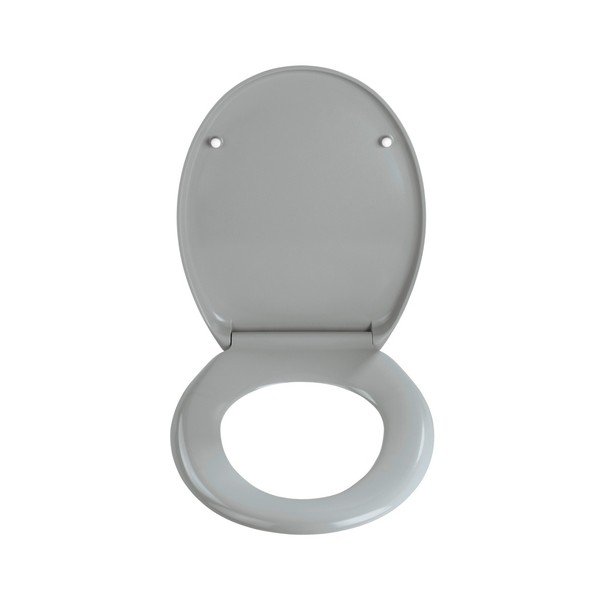 Svijetlosivo WC sjedalo s lakim zatvaranjem Wenkoo Premium Ottana, 45,2 x 37,6 cm-image-2