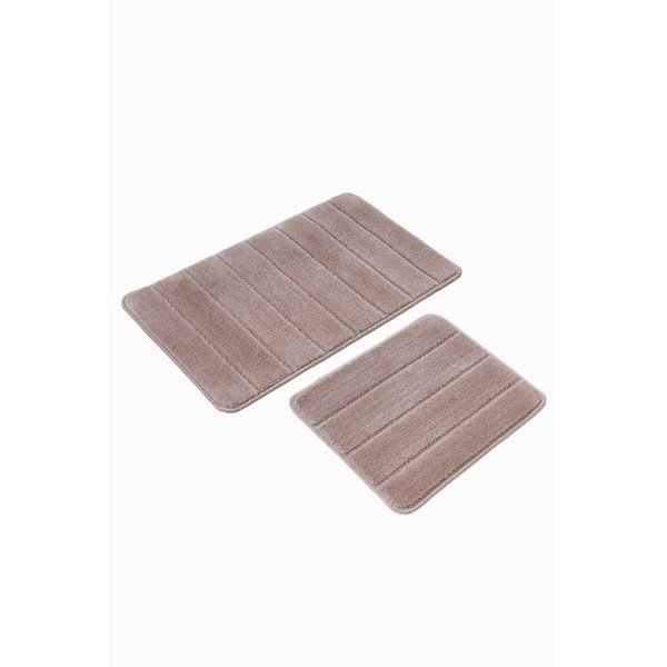 Smeđe kupaonske prostirke u setu 2 kom 50x80 cm Yeni Cizgli – Foutastic