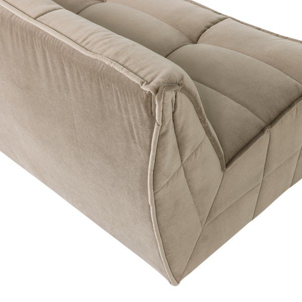 Bež baršunasti sofa 204 cm Cluster – vtwonen-image-4