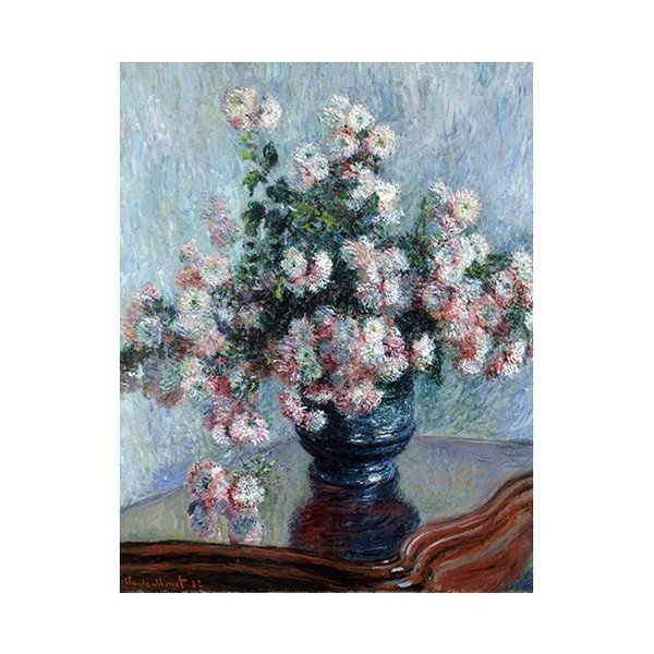 Slika Claude Monet - Krizanteme, 50x40 cm