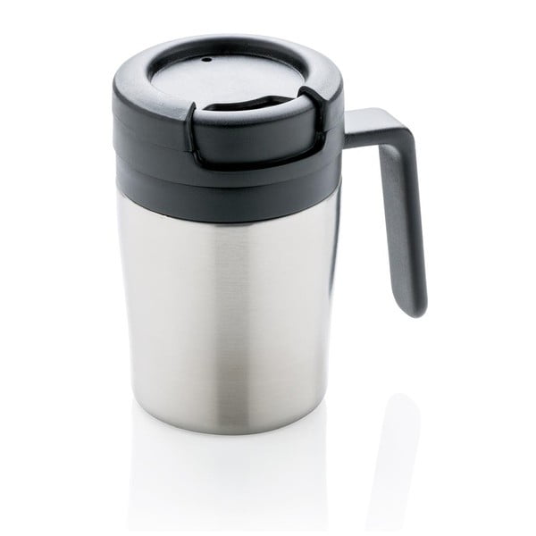 Termo šalica s ručkom u srebrnoj boji XD Design Coffee to Go, 160 ml