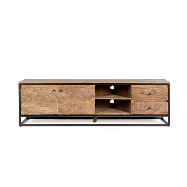 TV komoda od masivnog sheesham drveta u prirodnoj boji 175x50x45 cm Nartan – Bizzotto