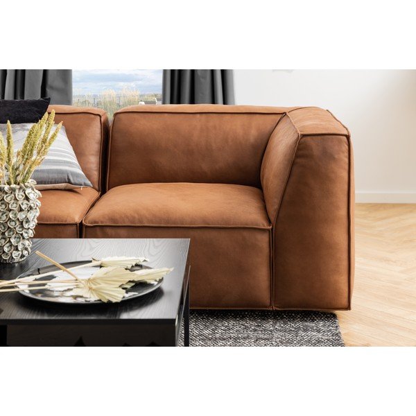 Crni stolić za kavu s pločom stola u dekoru jasena 80x80 cm Willford – Actona-image-2