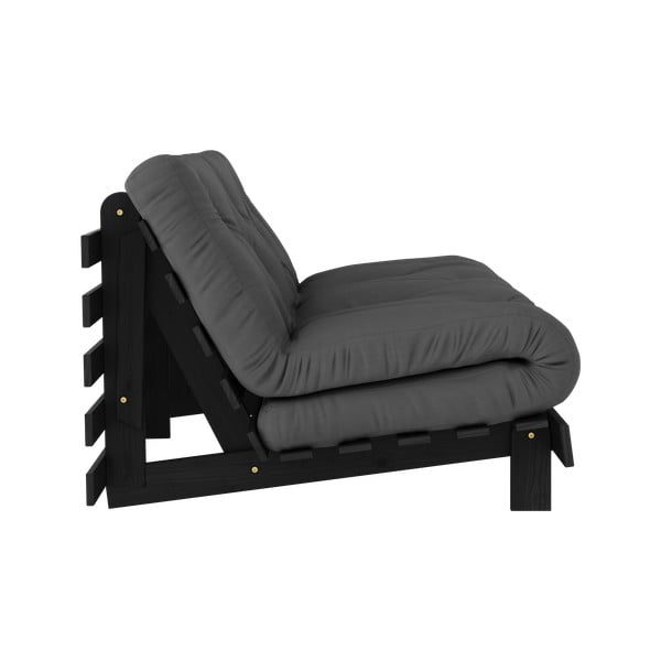 Tamno siva sklopiva sofa 160 cm Roots Black Night – Karup Design-image-4