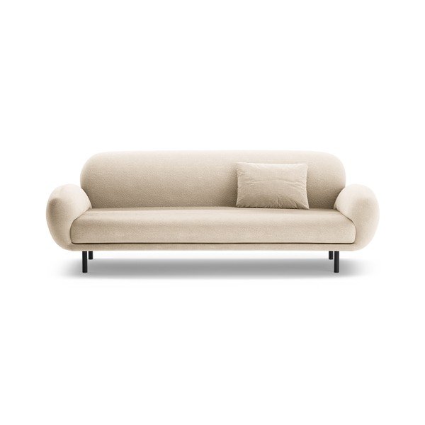 Bež sofa od bouclé tkanine 208 cm Poppy – Micadoni -image-3