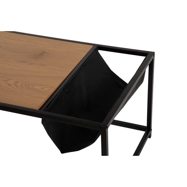 Crni/u prirodnoj boji stolić za kavu u dekoru hrasta 60x99 cm Bayen – Bonami Essentials-image-4