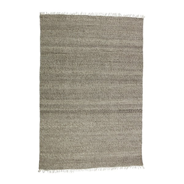 Tepih od smeđe vune BePureHome Fields, 240 x 170 cm