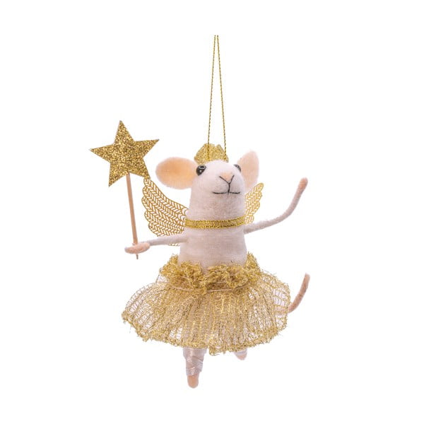 Tekstilni ukas za božićno drvce 12 cm Fairy Mouse – Sass & Belle