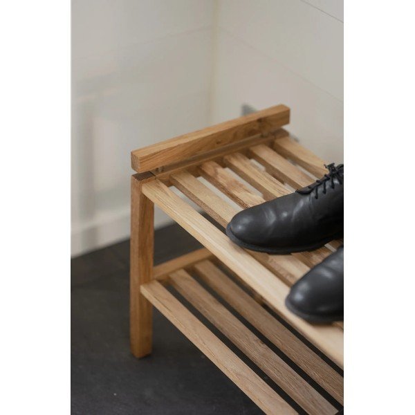 Ormarić za cipele od punog hrasta u prirodnoj boji Confetti – Rowico-image-4