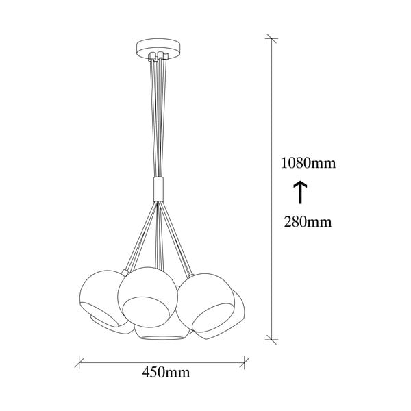 Crna viseća svjetiljka Opviq lights Sivani-image-2