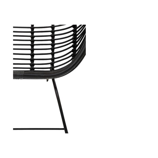 Blagovaonske stolice od crnog ratana u kompletu od 2 kom Kiran - Støraa-image-1