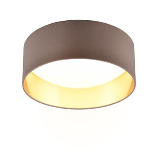Svjetlo smeđa LED stropna svjetiljka ø 30 cm Locarno – Trio