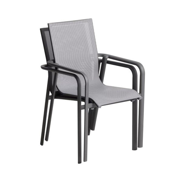 Siva vrtna stolica Canea – Kave Home-image-3