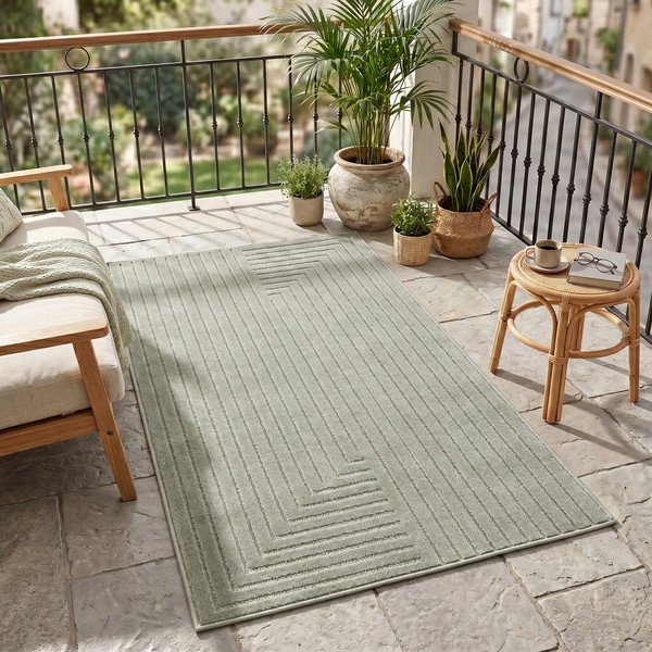 Zelena unutarnja i vanjska staza 80x250 cm Nova 1202 – Ayyildiz Carpets-image-1