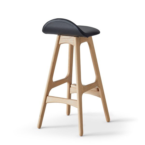 Kožna okretna barska stolica 79 cm Buck – Hammel Furniture-image-2