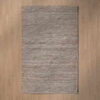 Smeđi obostrani tepih od mješavine vune 160x230 cm – Ixia