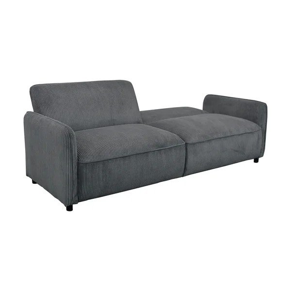 Antracitno siva podesiva/sklopiva sofa od samta 209 cm Alicia – Støraa-image-4