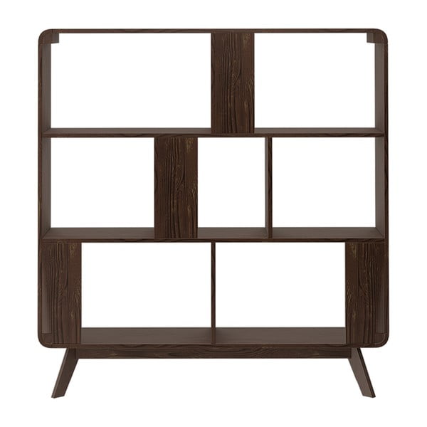 Polica za knjige u dekoru oraha 122x126 cm Cassie - Støraa-image-3