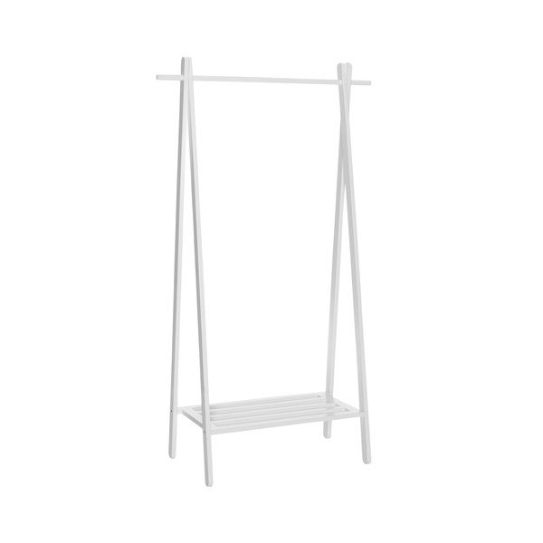Bijeli stalak za odjeću od punog hrasta 91x159x43 cm – Ellos Home