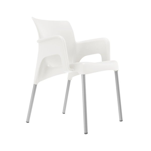 Set od 2 bijele vrtne stolice Resol Sun-image-1