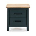 Tamno plavi noćni ormarić od masivnog bora Miranda – Marckeric