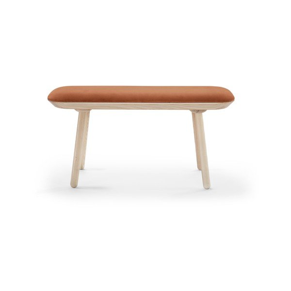 Narančasta baršunasta klupa Emko Naïve 100 cm-image-2