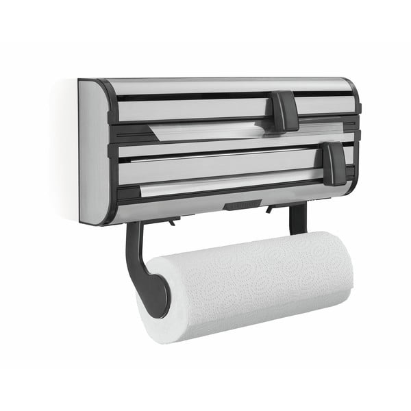 Metalni zidni držač za folije i papirnate ručnike u srebrnoj boji Parat Royal – LEIFHEIT