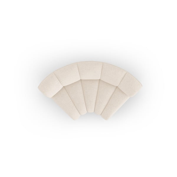 Krem modularna sjedeća garnitura od šenila (promjenjiva) Lupine – Micadoni -image-2