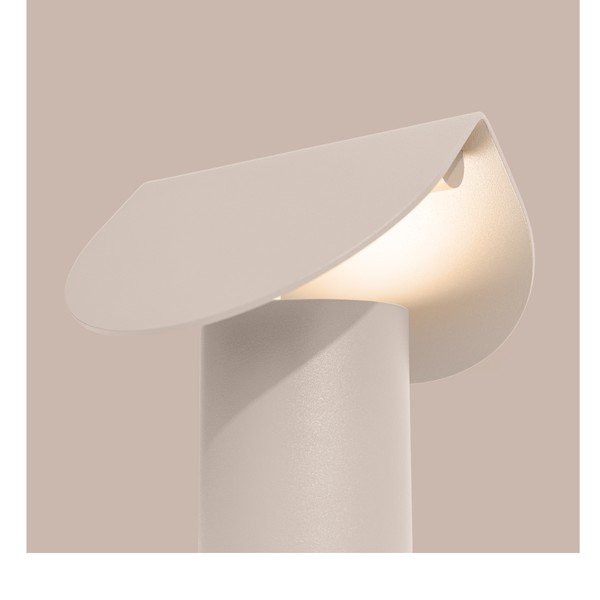 Bež LED stolna lampa aluminijska (visina 15 cm) BISCUIT – Thoro-image-3