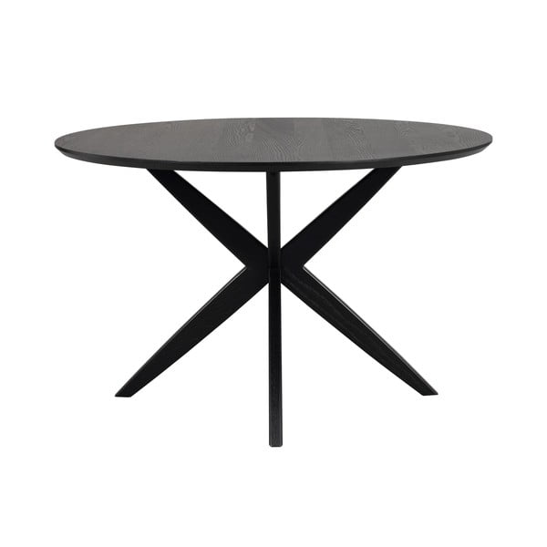 Okrugli blagovaonski stol s pločom u dekoru hrasta 120x120 cm Calverton - Rowico-image-4