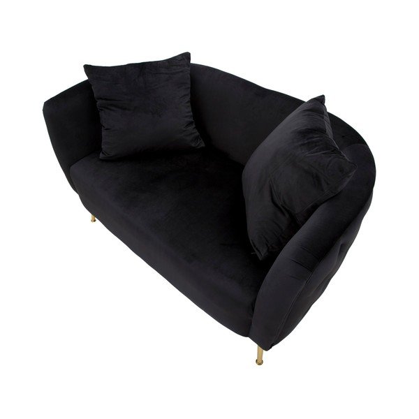 Crna baršunasti sofa 127 cm Bucarest – Mauro Ferretti-image-4