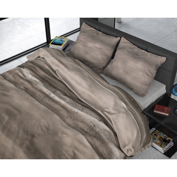 Smeđa flanel posteljina Sleeptime Marcus Taupe, 140 x 220 cm-image-1