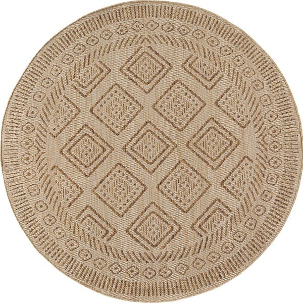 Bež okrugao unutarnji i vanjski tepih ø 160 cm Mira 1452 – Ayyildiz Carpets