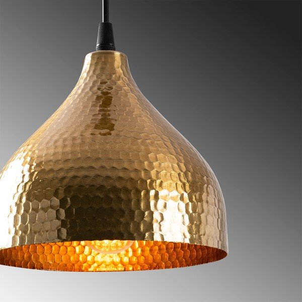 Viseća svjetiljka u zlatnoj boji s metalnim sjenilom ø 18 cm Tattoo – Opviq lights-image-4